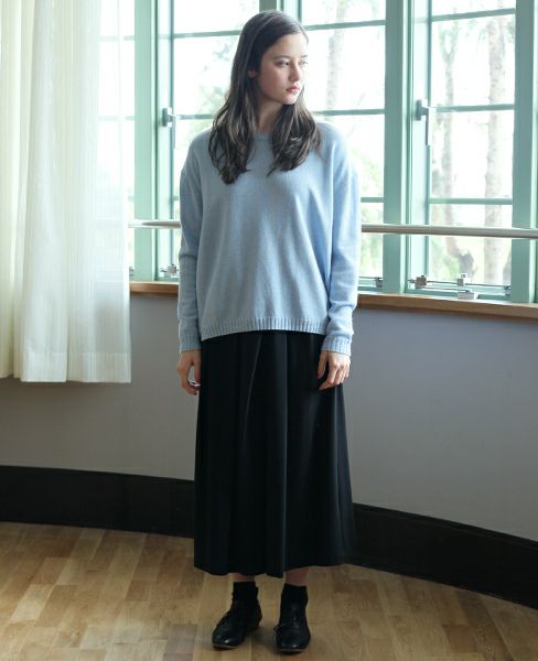 SI-HIRAI.CREW NECK WIDE [CHAW17-302WD]