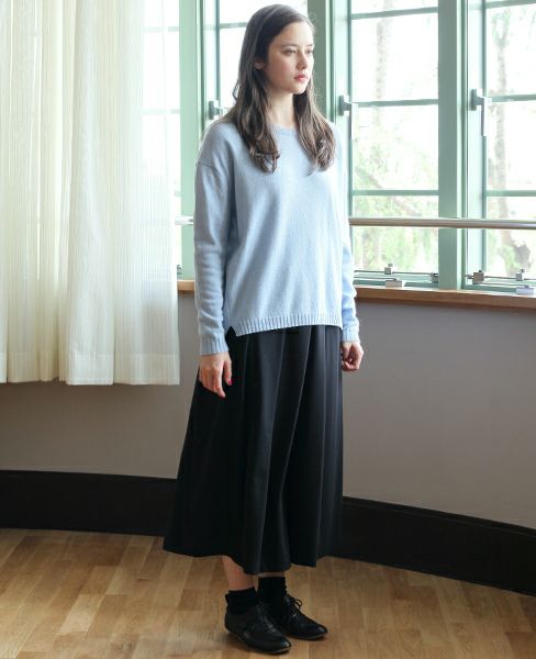 SI-HIRAI.CREW NECK WIDE [CHAW17-302WD]