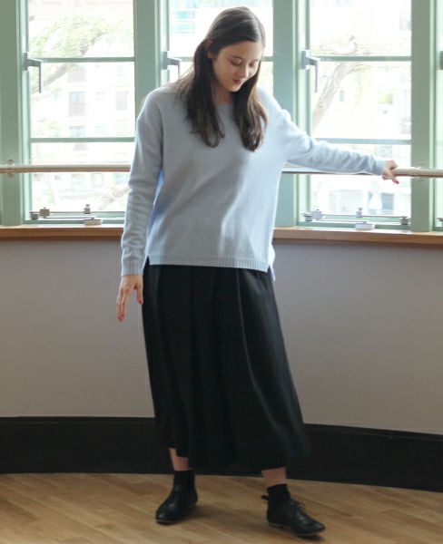 SI-HIRAI.CREW NECK WIDE [CHAW17-302WD]