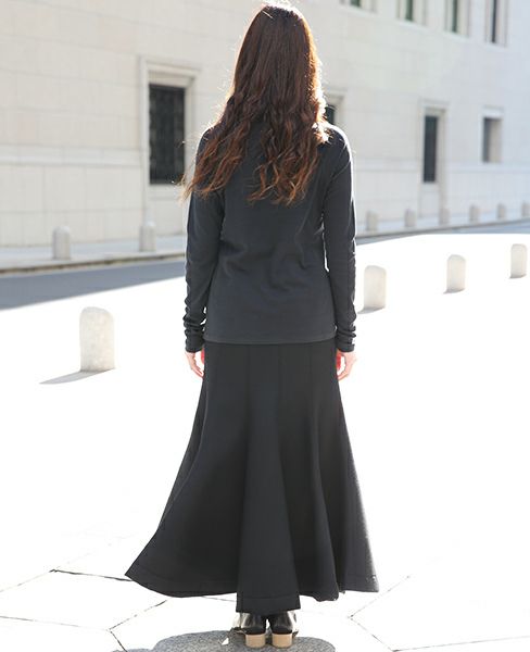 SWANLAKE.ボンディングチューリップスカート[SK-1006/BLACK]