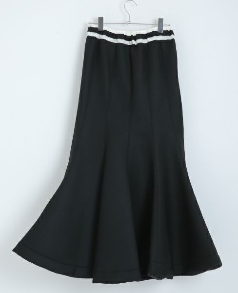 SWANLAKE.ボンディングチューリップスカート[SK-1006/BLACK]