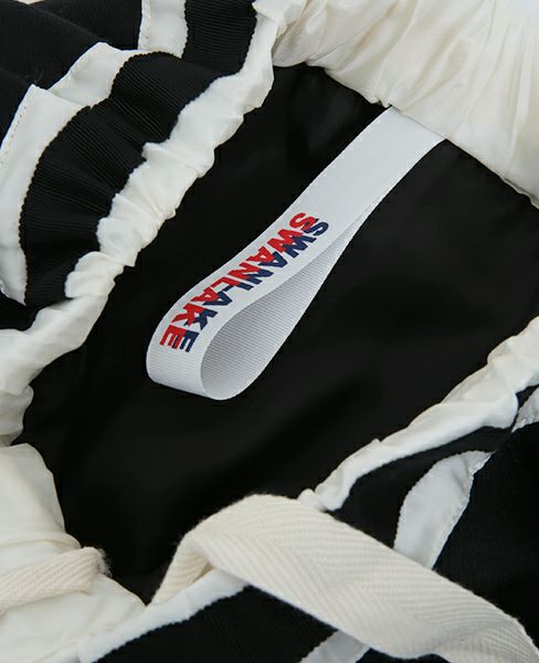 SWANLAKE.ボンディングチューリップスカート[SK-1006/BLACK]