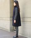 SWANLAKE.キルティングショルダーコート[CO-1005/BLACK]-Z