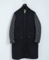 SWANLAKE.キルティングショルダーコート[CO-1005/BLACK]-Z