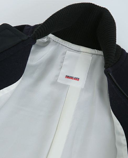 SWANLAKE.キルティングショルダーコート[CO-1005/BLACK]-Z