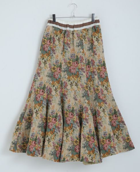 SWANLAKE.ゴブランチューリップスカート[SK-1007/BEIGE]