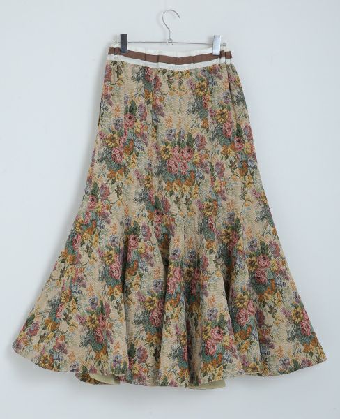 SWANLAKE.ゴブランチューリップスカート[SK-1007/BEIGE]