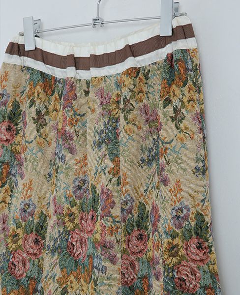 SWANLAKE.ゴブランチューリップスカート[SK-1007/BEIGE]