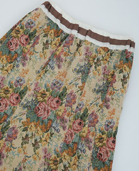 SWANLAKE.ゴブランチューリップスカート[SK-1007/BEIGE]