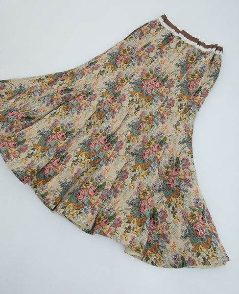 SWANLAKE.ゴブランチューリップスカート[SK-1007/BEIGE]