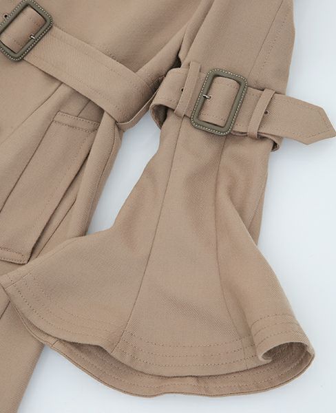 SWANLAKE.ロングチューリップトレンチコート[CO-1020/CAMEL]