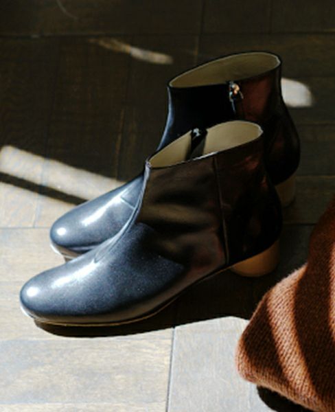 _Fot wood heel boots 35_circle〇