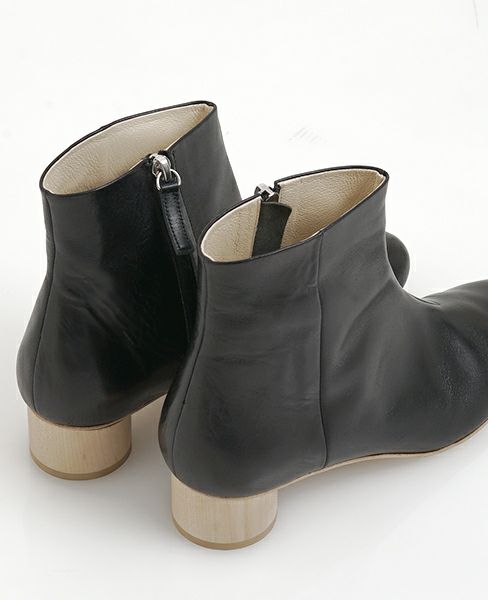 _Fot.フォート.wood heel boots 35_circle〇