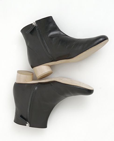 _Fot.フォート.wood heel boots 35_circle〇