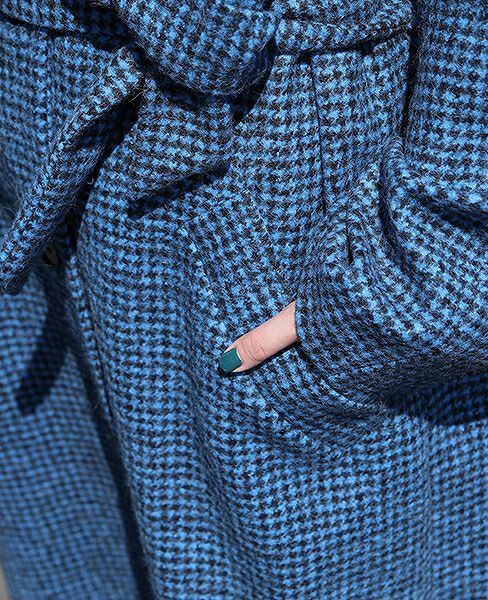 christian wijnants.CADIZ [3743 PIED DE POULE BLUE]