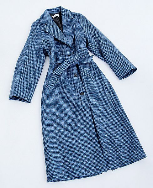 christian wijnants.CADIZ [3743 PIED DE POULE BLUE]