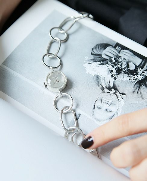 nejicommu .ネジコミュ.CONNECT CHAIN WATCH [SILVER]_