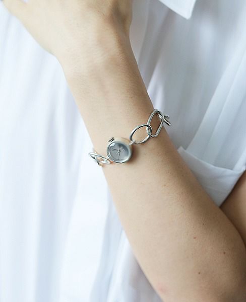 nejicommu .ネジコミュ.CONNECT CHAIN WATCH [SILVER]_
