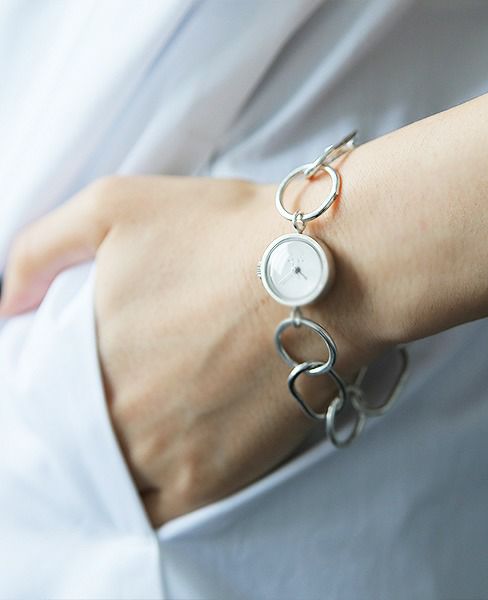 nejicommu .ネジコミュ.CONNECT CHAIN WATCH [SILVER]_