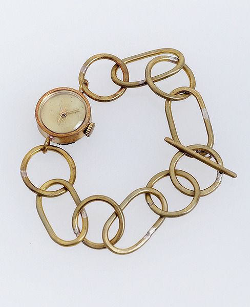 nejicommu.ネジコミュ.CONNECT CHAIN WATCH [BRASS]
