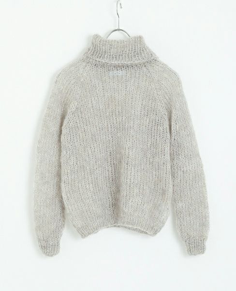 Maiami/マイアミ.Turtle neck Sweater.[PF18002/A/Greige]