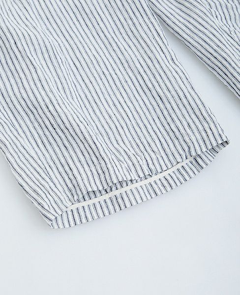 suzuki takayuki.スズキタカユキ.wide legged pantsⅡ[S182-14/nude stripe]