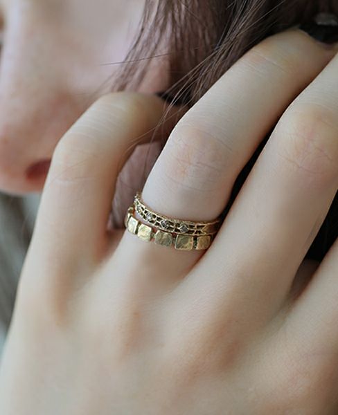 noguchi BIJOU WGダイヤモンドラインリング 9号