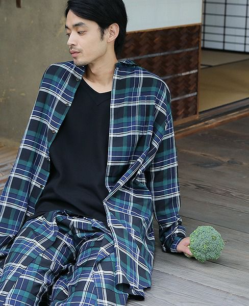 ohta.check big shirts[18ss-st-08C]