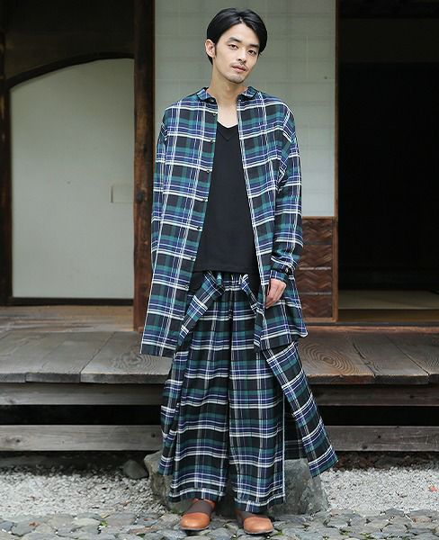 ohta.check big shirts[18ss-st-08C]