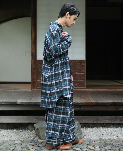 ohta check big shirts[18ss-st-08C]