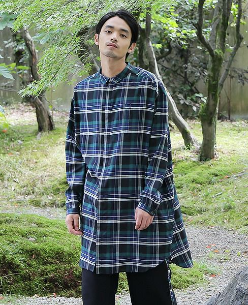 ohta check big shirts[18ss-st-08C]