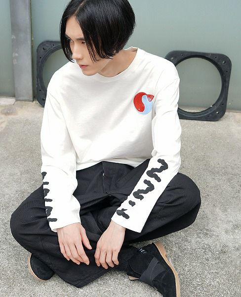 HENRIK VIBSKOV LONG T-SHIRT[ECRU]_