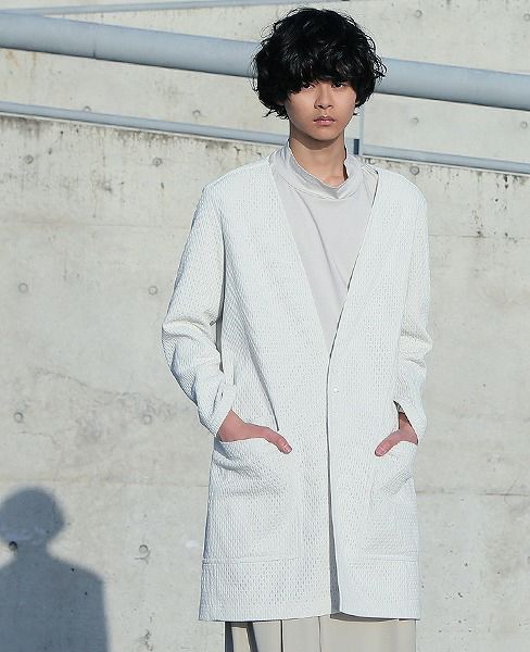 hatra.NOCOLLAR COAT[WHITE]_