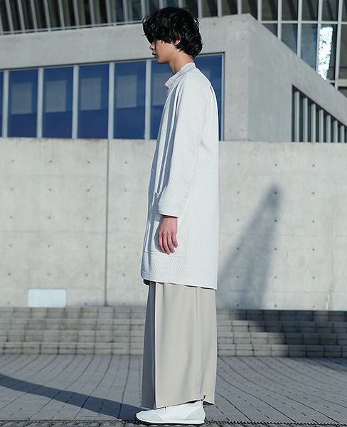 hatra.NOCOLLAR COAT[WHITE]_