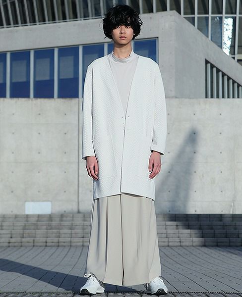 hatra.NOCOLLAR COAT[WHITE]_