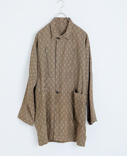 YANTOR Geometric Long Jacket[Y183JK01/YELLOW]