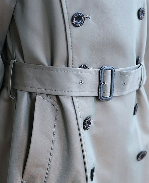 SWANLAKE.プレーントレンチコート [CO-765/KHAKI]