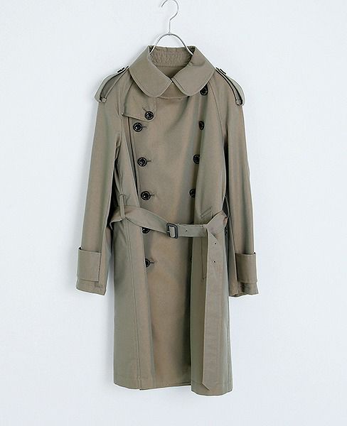 SWANLAKE.プレーントレンチコート [CO-765/KHAKI]