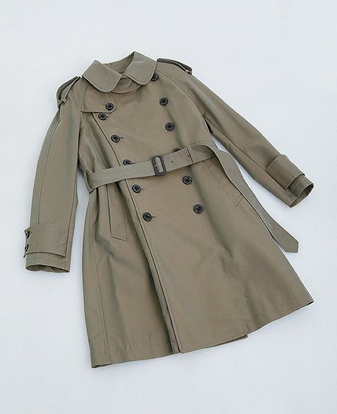 SWANLAKE.プレーントレンチコート [CO-765/KHAKI]