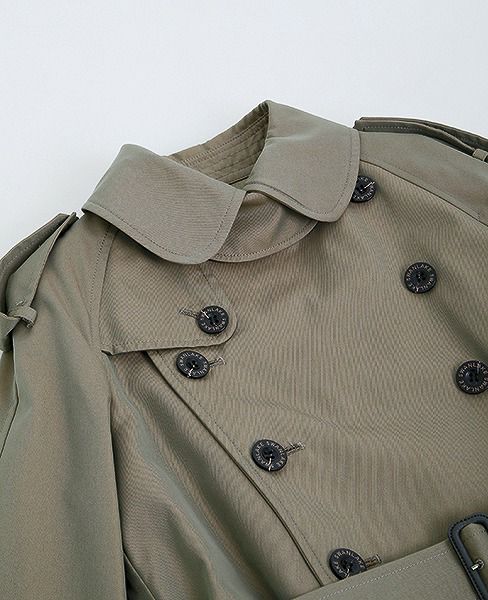SWANLAKE.プレーントレンチコート [CO-765/KHAKI]