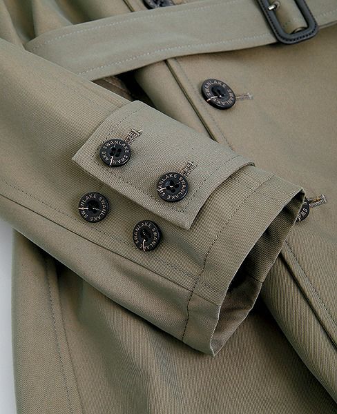 SWANLAKE.プレーントレンチコート [CO-765/KHAKI]