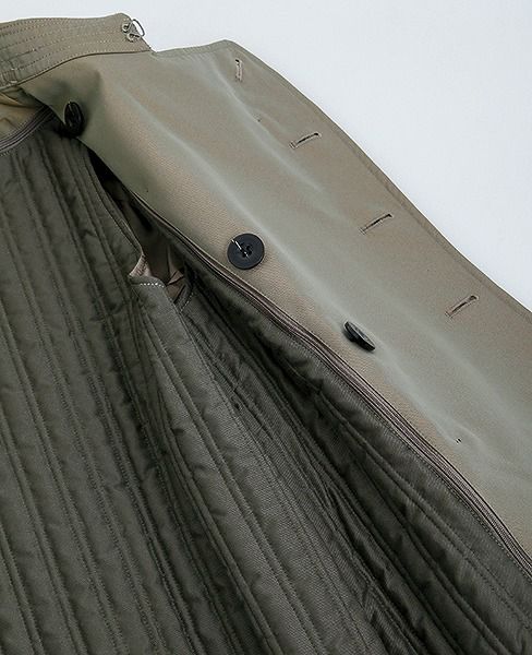 SWANLAKE.プレーントレンチコート [CO-765/KHAKI]