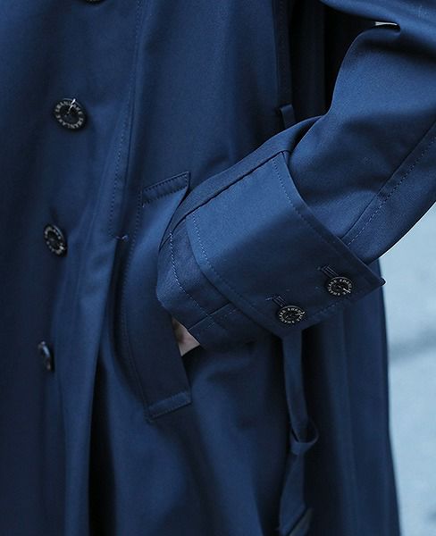 SWANLAKE スワンレイク.Circular trench coat[CO-734/NAVY]