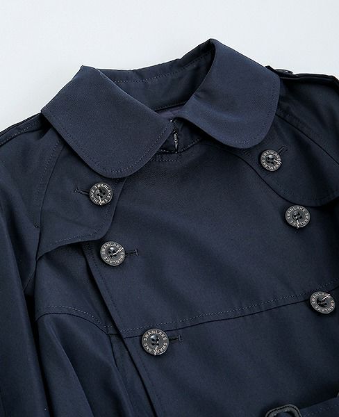 SWANLAKE スワンレイク.Circular trench coat[CO-734/NAVY]