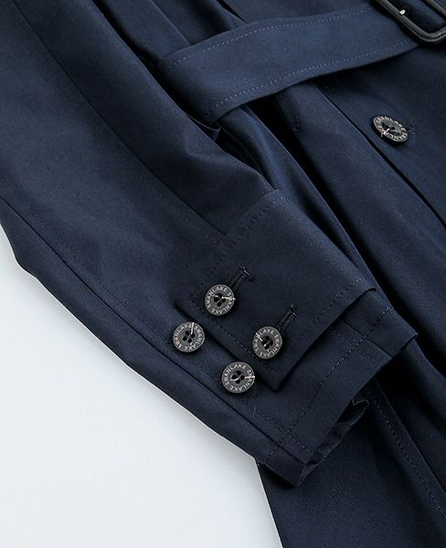 SWANLAKE スワンレイク.Circular trench coat[CO-734/NAVY]