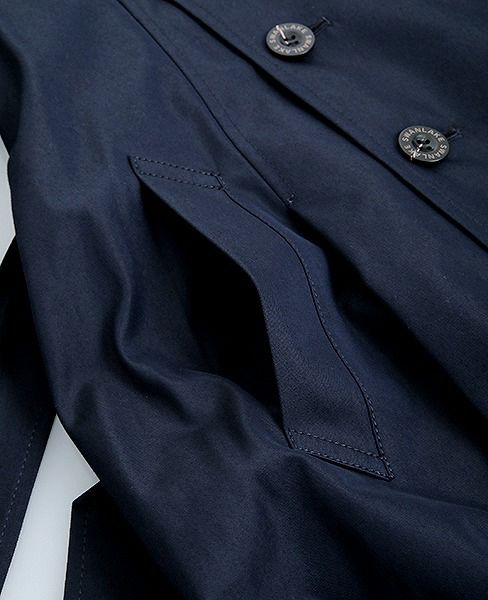 SWANLAKE スワンレイク.Circular trench coat[CO-734/NAVY]