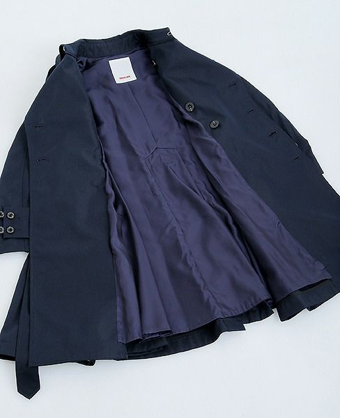 SWANLAKE スワンレイク.Circular trench coat[CO-734/NAVY]