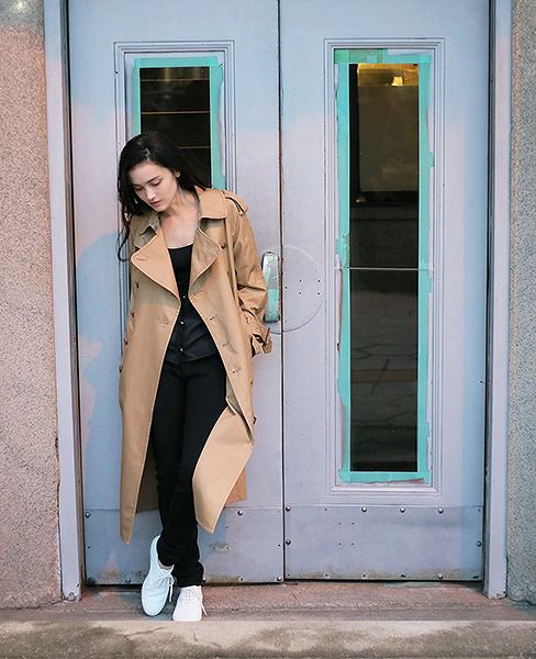 SWANLAKE.ショルダリングロングトレンチ [CO-1059/BEIGE]