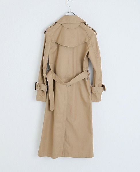 SWANLAKE.ショルダリングロングトレンチ [CO-1059/BEIGE]