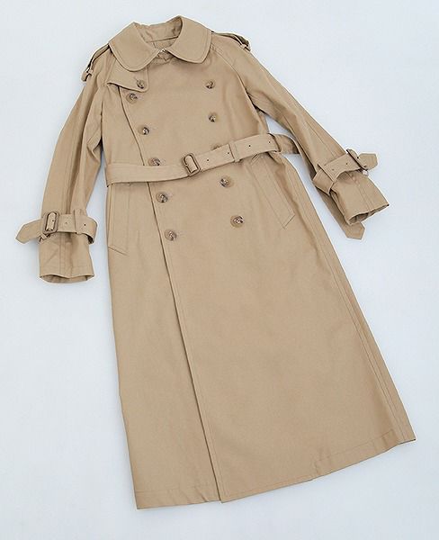 SWANLAKE.ショルダリングロングトレンチ [CO-1059/BEIGE]